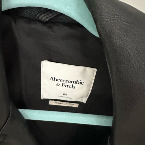 Abercrombie & Fitch Black Faux Leather Jacket - Picture 5 of 7